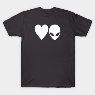 Love Aliens (White) T-Shirt